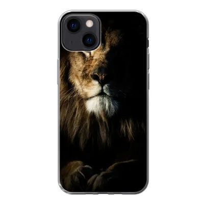 Produktbild von MuchoWow® Handyhülle Schutzhülle Hülle für iPhone 13 Löwe - Licht - Porträt Silikon Softcase Handy Hülle - Karteninhaber