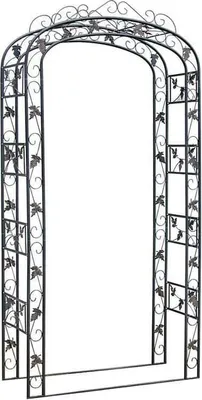 Produktbild von Gartenbogen - Klettergerüst - Handgefertigtes Metall 240 cm hoch - schönes Design