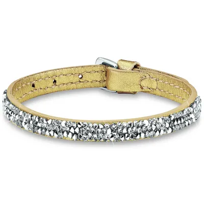 Obrázok produktu pre Náramok s.Oliver pre dámy, kolekcia "Let's Celebrate", zdobený kryštálmi Swarovski, kombinácia nehrdzavejúcej ocele, kože a kryštálov