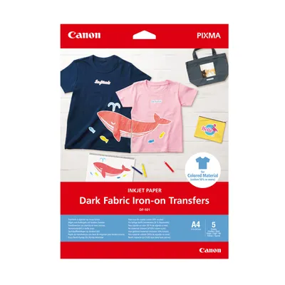 Zdjęcie produktu dla Canon DF-101 'DARK FABRIC IRON-ON A4' (A4, 5 arkuszy, 160 g/m2)