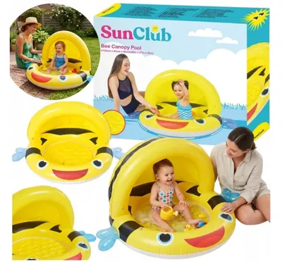 Zdjęcie produktu dla Basen Dla Dzieci Z Daszkiem 125 Cm Brodzik Dmuchany Jilong