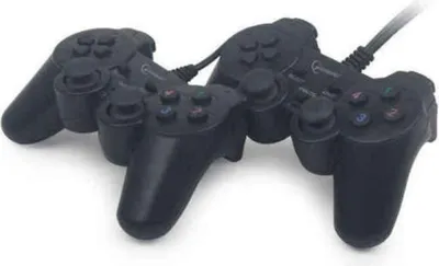 Obrázok produktu pre gembird Gamepad 2erPack USB Gamepad Dual Vibration 10 Tasten