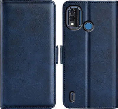 Produktbild von Mobigear Slim Magnet  Nokia G11 Plus Hülle Klapphülle Geldbörse - Dunkelblau