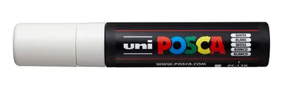 Obrázek produktu pro POSCA uni PC-17K, 1 kusů, Bílá, Rozšířený hrot, Černá, Bílá, 1,5 cm, Inkoust na vodní bázi
