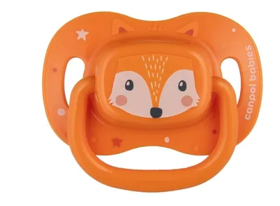Produktbild von Canpol Babies Cute Animals Schnuller symmetrisch Silikon orange 34/925 6-18 Monate, 1 Stck