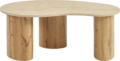 Produktbild von Couchtisch - MDF - Travertin Effekt Beige & Naturhell - ALOZYA