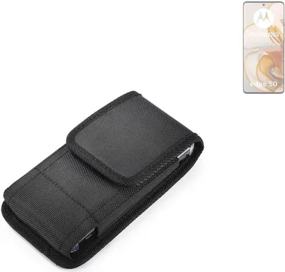 Produktbild von Holster Gürteltasche kompatibel mit Motorola Edge 50 Holster Gürtel Tasche wasserabweisend Handy Hülle Schutz Hülle Outdoor schwarz K-S-Trade