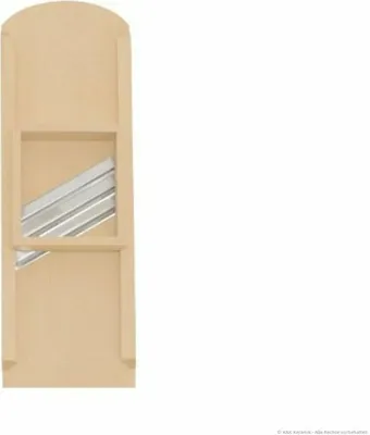 Produktbild von KERAZO Krauthobel aus Buchenholz 55x18 cm mit 3 extra scharfen Edelstahl-Klingen - Krautreibe Kohlhobel Krautschneider Krautschaber