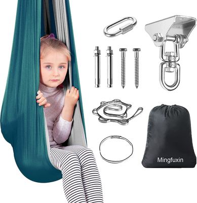 Therapie Schaukel Hängematte Therapieschaukel Kinder - Indoor Outdoor 360° Drehend Doppelte Schicht Schaukeltuch Kinder Geschenke für Autismus Erwachsene Kinder Baby