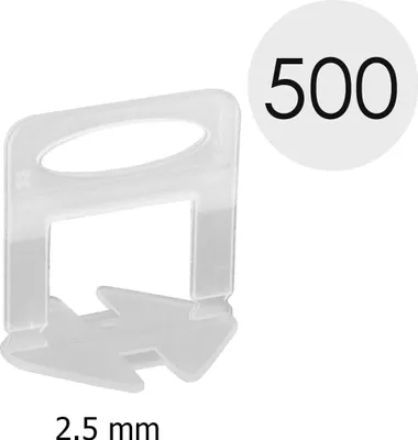 Produktbild von Nivelliersystem: Zuglaschen 500 Stk. 2,5 mm