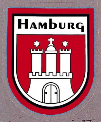 Produktbild von PVC-Aufkleber - Hamburg Wappen - 301421 - Gr. ca. 6,5 x 8 cm
