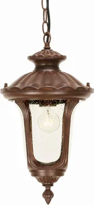 Zdjęcie produktu dla Casa Padrino Barokowa lampa wisząca zewnętrzna w kolorze rdzy Ø 23,5 x wys. 43,5 cm - Nostalgiczne oświetlenie zewnętrzne balkonu, ogrodu, tarasu - Nostalgiczne oświetlenie zewnętrzne