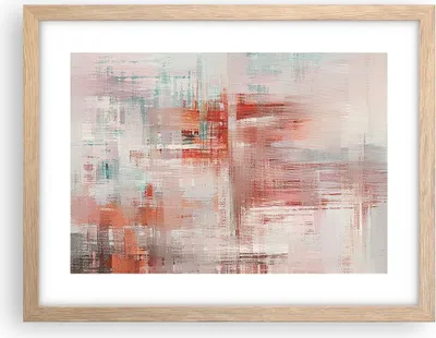 Produktbild von Gerahmtes Poster - Rahmen in heller Eiche - Verschwommen Abstraktion Modern - 40x30 cm - Wand Bild - Wanddeko - Wandbilder - Kunstposter - Wandposter - Bilderrahmen - Bilder - P2NAA40x30-4790