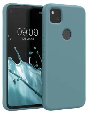 Produktbild von kwmobile Hülle kompatibel mit Google Pixel 4a Hülle - gummierte TPU Silikon Handyhülle - Schutzhülle für kabelloses Laden - Case in Antique Stone