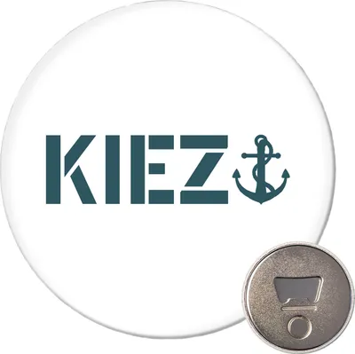 Produktbild von Huuraa Magnet Kiez Anker 59mm Kühlschrankmagnet rund Flaschenöffner Geschenkidee