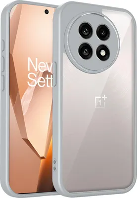 Obrázek produktu pro Pouzdro pro OnePlus 11 průhledný zadní kryt s TPU rámečkem, odolné proti nárazům Šedá