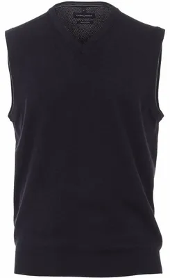 Produktbild von CASAMODA Herren Pullunder Ärmellos V-Neck Baumwolle Marine XXL