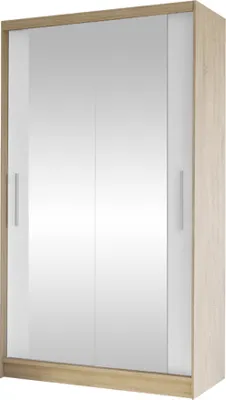 Produktbild von MIRJAN24 Schiebetürenschrank Costa VII, Kleiderschrank, Stilvoll Schlafzimmer Garderobenschrank (Farbe: Sonoma Eiche / Weiß)