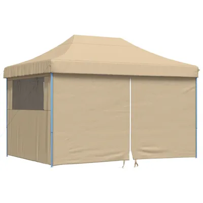 Produktbild von Partyzelt Faltbar Pop-Up mit 4 Seitenteilen Beige