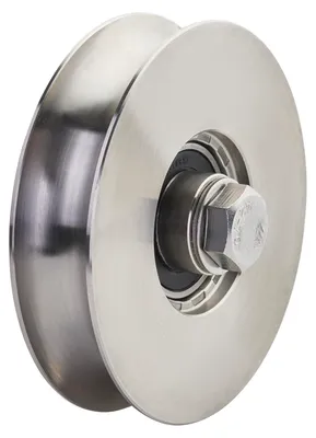 Produktbild von SOTECH Torrolle Ø 100 mm R10 – inkl. Montageset, Edelstahl SS304, Laufrolle für Schiebetor