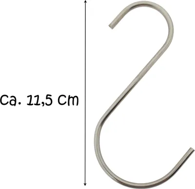 Produktbild von S-Haken, 10 cm,  Ø 3,5 mm, (Schlaufe 3 + 5 cm )