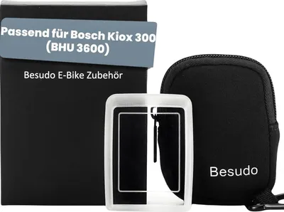 Zdjęcie produktu dla Zestaw osłon ochronnych Besudo do wyświetlacza Bosch Kiox 300 - ochrona wyświetlacza z etui ochronnym na wyświetlacz roweru elektrycznego przed zadrapaniami i uderzeniami