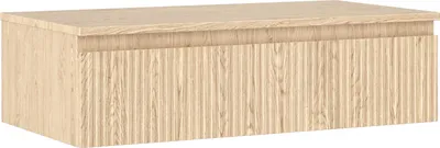 Produktbild von Mexen Rivel Badezimmerunterschrank 90 cm mit Arbeitsplatte, 1 Schublade, gerillt, Eiche - 91A20-09023-1-BFC81