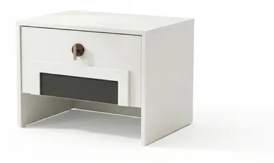 Immagine prodotto di Set completo per camera da letto moderna, ideale per ragazzi, in legno e metallo, composto da letto, armadio e scrivania, tutti di colore bianco