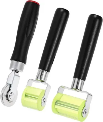 Produktbild von Famanu Geluidsisolatie Rolset 3-teilig - Silikon Druckrollen für Kantenband und Reparatur