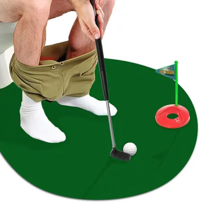 Obrázok produktu pre Mini Golf Set, vrátane Golfových Palíc a Míčov, Putting Mat, pre Domácnosť, darček pre Golfových Nadšencov