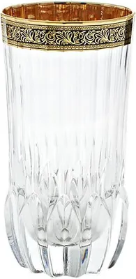 Produktbild von Trinkglas mit Golddekor "Edelrausch" (400ml)
