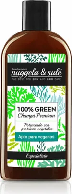 Obrázok produktu pre Nuggela & Sulé 100% Green, 250 ml, Šampón, Neprofesionálne, Ženy, Všetky typy vlasy, Lámavé vlasy, Jemné vlasy, Všetky farby
