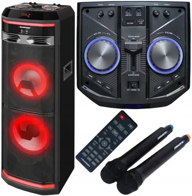 Produktbild von Partybox Aktive Säule Blaupunkt 1200W Karaoke Led Usb/Fm Tws Party PS11DB