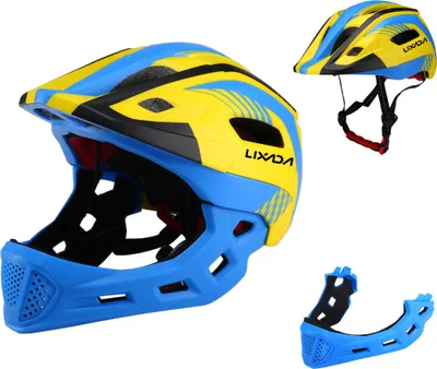 Produktbild von Lixada Kids Abnehmbarer Vollgesichts-Fahrradhelm Atmungsaktiver ultraleichter Radsport-Sportschutzhelm fš¹r Fahrrad-Skateboard-Roller-Rollschuh