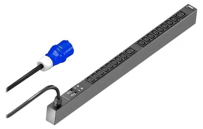 Zdjęcie produktu dla Rittal 7979.112, Podstawowy, 0U, Pionowa, Aluminium, Plastik, Czarny, 18 x gniazdo sieciowe
