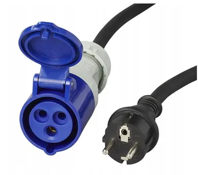 Produktbild von CEE-Adapterleitung 1,5 m Kabel Campingkabel Campingadapter 16A 230 V 150 cm