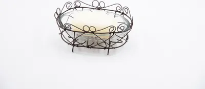 Produktbild von Seifenschale Freya braun Metall / Glas Seifenablage Landhausstil