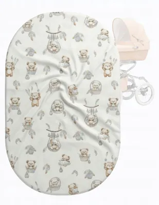 Produktbild von Mu&Mu Laken mit Gummizug für Kinderwagen "Misie Boho"
