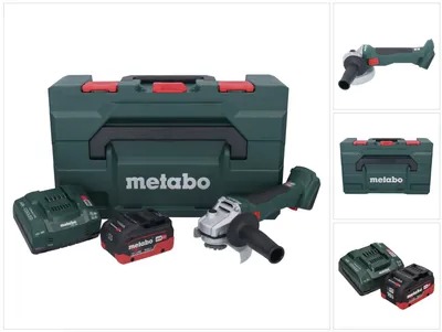 Produktbild von Metabo W 18 L BL 9-125 Akku Winkelschleifer 18 V 125 mm Brushless + 1x Akku 10,0 Ah + Ladegerät + metaBOX