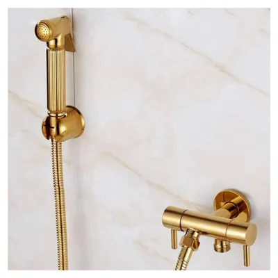 Produktbild von for Supercharged Gold Toilettenkopfschlauch Einzigartiger Verbindungsschlauch, Premium-Edelstahl, ideal for Stoffwindelsprüher, Handgerät for Shattaf-Dusche