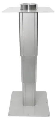 Produktbild von Tischbein, höhenverstellbar, langlebige Aluminiumlegierung, Weiß