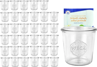 Produktbild von zestaw 36 słoików Weck o pojemności 580 ml wraz z książeczką z przepisami na magię żelowania od Diamantzucker
