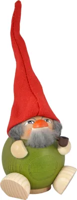 Produktbild von Seiffener Volkskunst Kugelräucherfigur Thymian Duftzwerge - Größe: ca. 19 cm