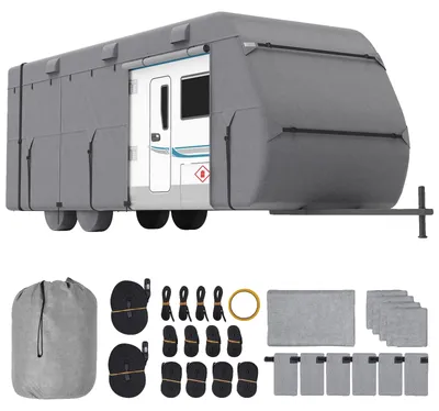 Produktbild von VEVOR Wohnmobil Reiseanhänger Abdeckung 671,6-731,5 cm Klasse A Camper Abdeckung aus Vliesstoff, 22- 24 ft