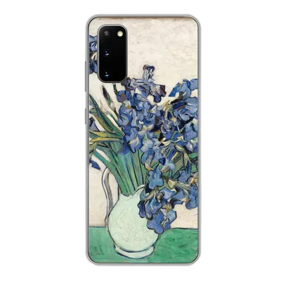 Produktbild von MuchoWow® Handyhülle Schutzhülle Hülle für Samsung Galaxy S20 Stilleben mit Schwertlilien - Vincent van Gogh Silikon Softcase Handy Hülle - Bild