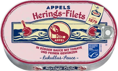 Produktbild von APPEL MSC Heringsfilets in Lukullus Sauce 200g