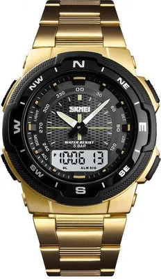 Produktbild von SKMEI AL-23718 Herrenarmbanduhr in Gold KP23718