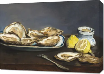 Immagine prodotto di Quadro 70x50cm Oysters, Edouard Manet Vintage al Salon