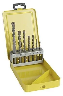 Obrázok produktu pre Bosch F00Y202351, Vŕtačka, Súprava vrtákov, rotácia vpravo, Betón, 4, 5, 6, 7, 8, 10, 12 mm, Nerezová oceľ