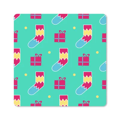 Produktbild von MuchoWow® Mauspad Mousepad Socken - Geschenk - Schnittmuster 20x20 cm - Mousepads - Maus Mat - Pad - Mausunterlage - Desk Mat - Bureauartikeln